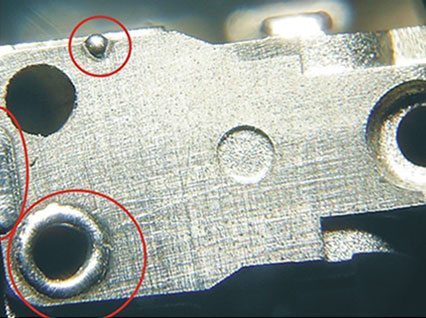 <a href='http://www.goshang.cn/product/3.htm' class='text_a'>模具激光焊機(jī)</a>修復(fù)模具效果
